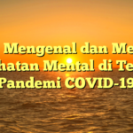 Judul: Mengenal dan Menjaga Kesehatan Mental di Tengah Pandemi COVID-19